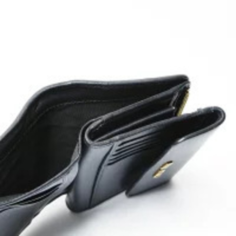 Miu Miu Leather Matelasse Tri fold Wallet Black - Picture 10 of 10